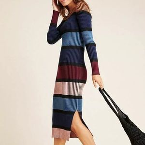 Anthropologie Dolan Lorna Stripe Sweater Dress